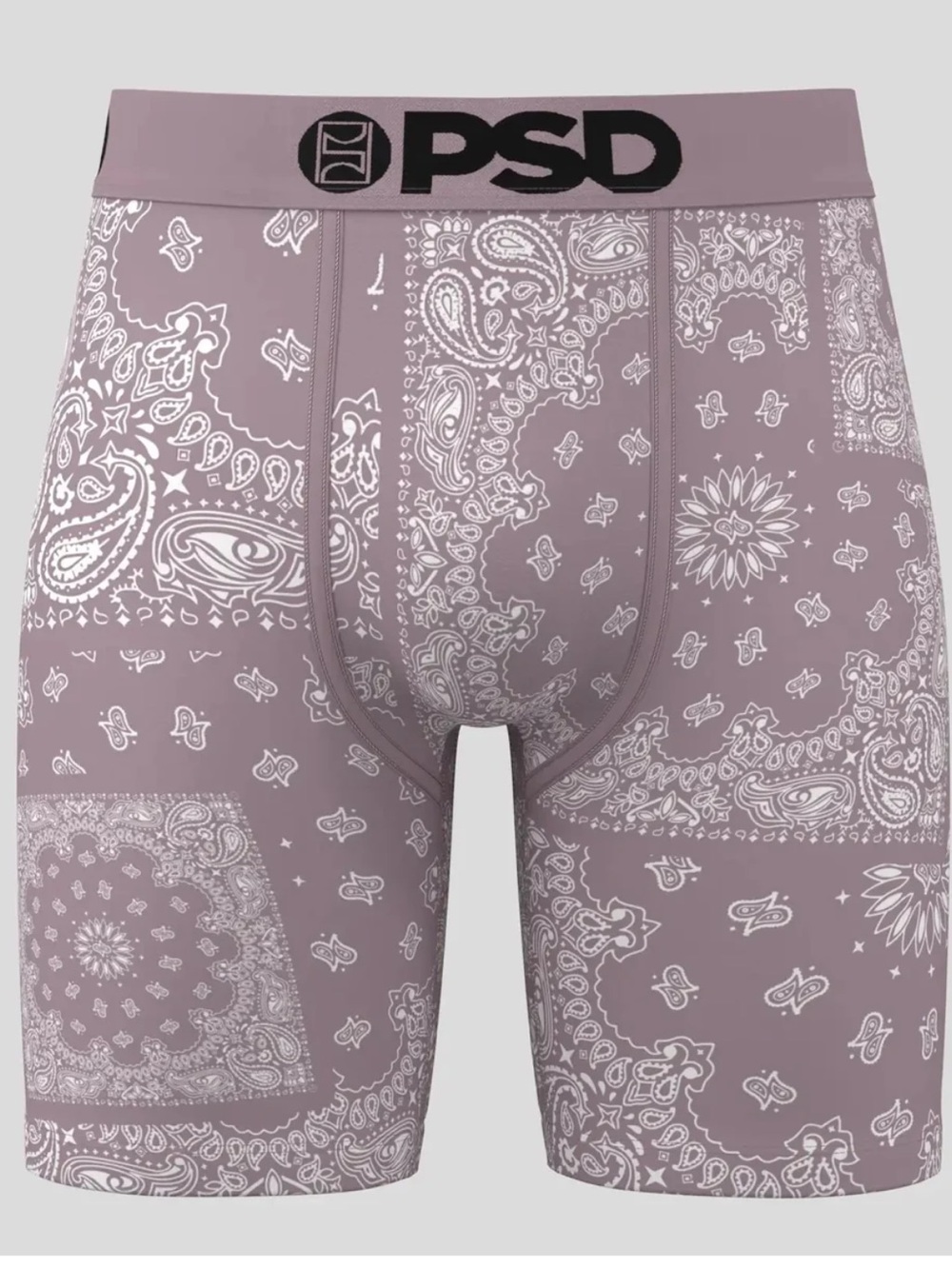 PSD Men's Paisley Maze Print Briefs - Mauve, Size XL, NWOT open package